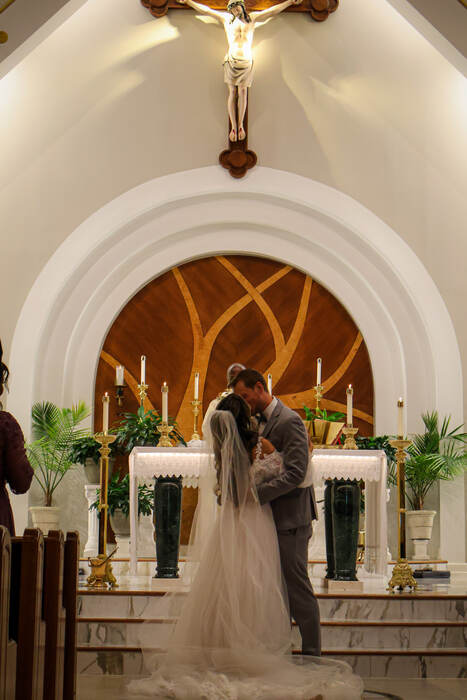 Fotografía de bodas — ceremonia religiosa